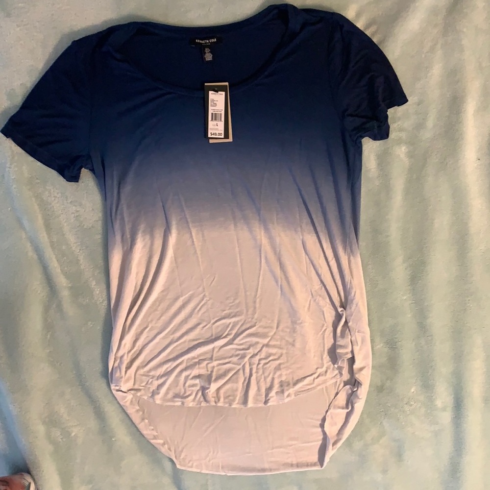 Kenneth Cole Ombré Navy T-Shirt